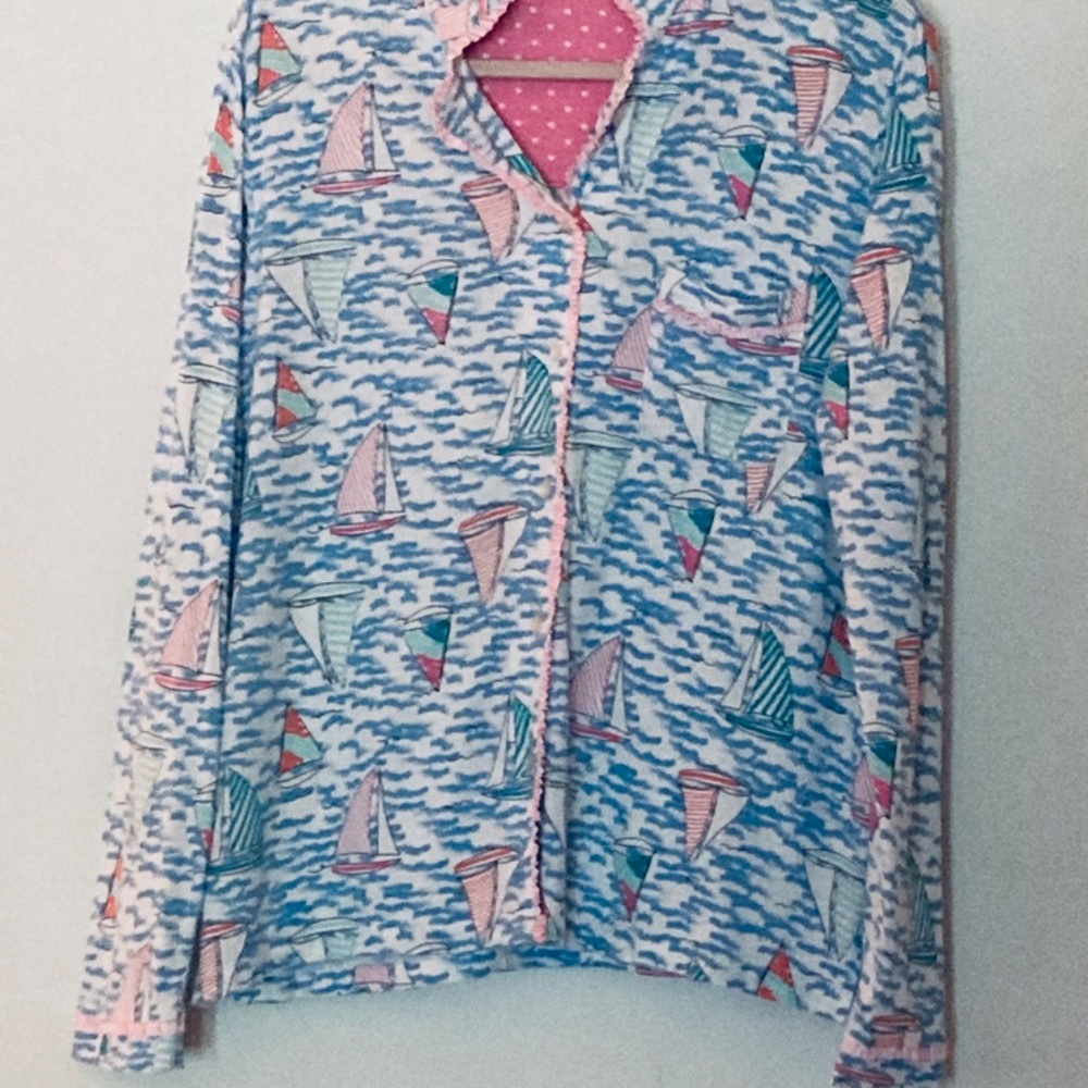 2pc Pajama Set Caribbean Joe sz 12-14 - Picture 8 of 8